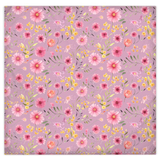 Retro flower art Silk Duvet cover