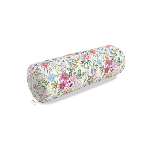 Floral bolster pillow