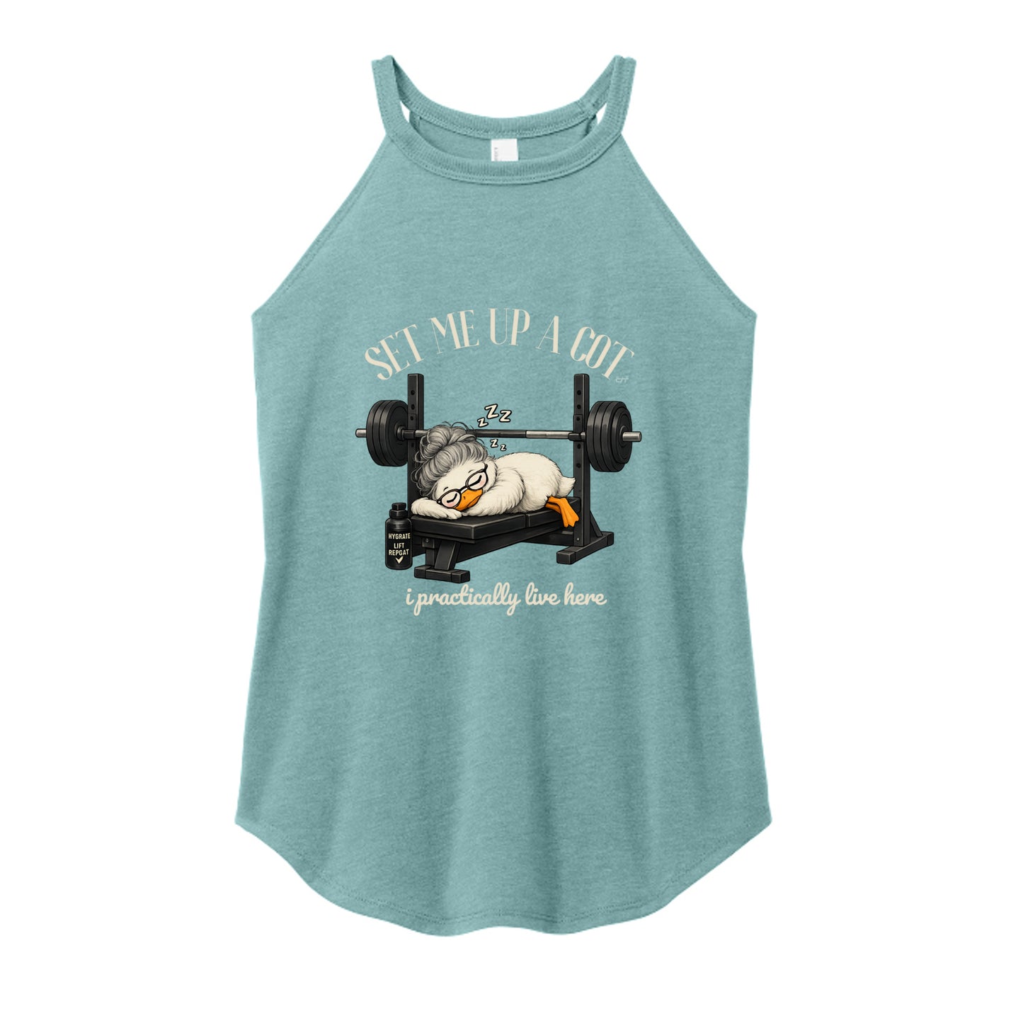 Heathered Eucalyptus Blue - DT137L - FRONT