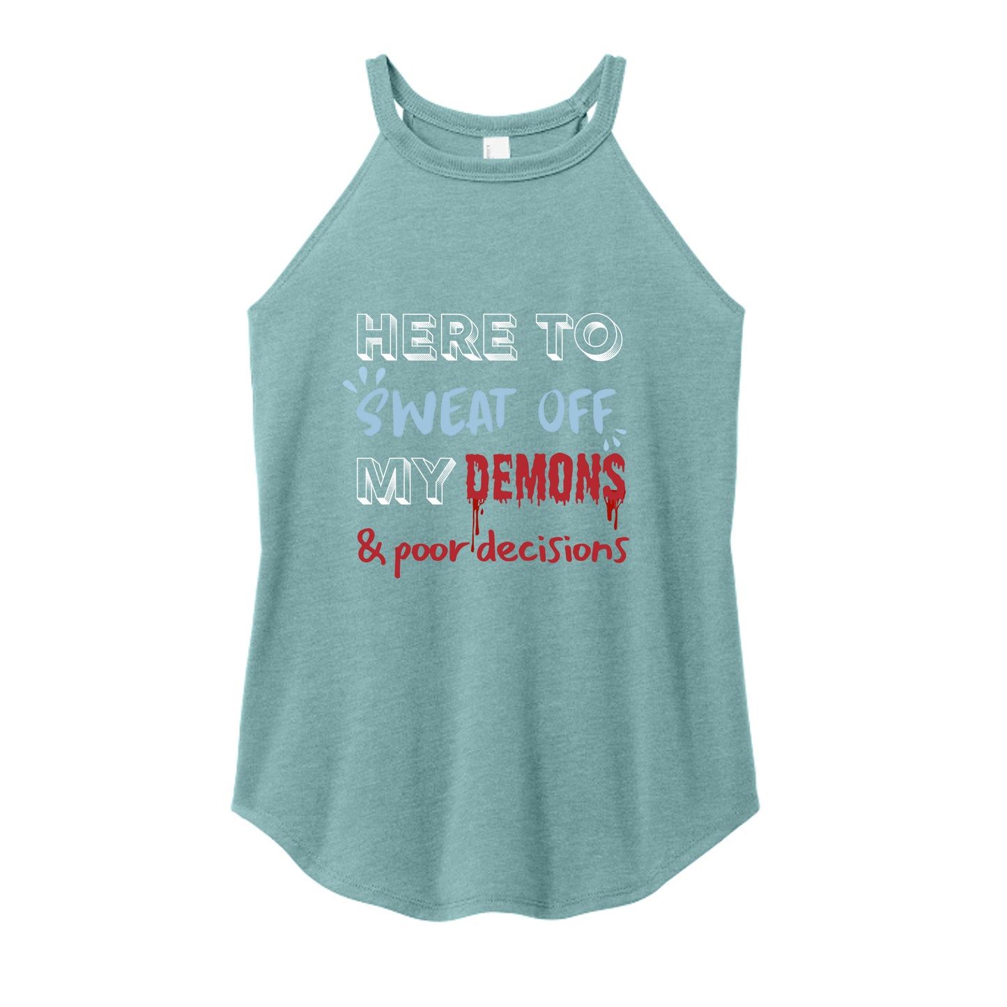 Heathered Eucalyptus Blue - DT137L - FRONT